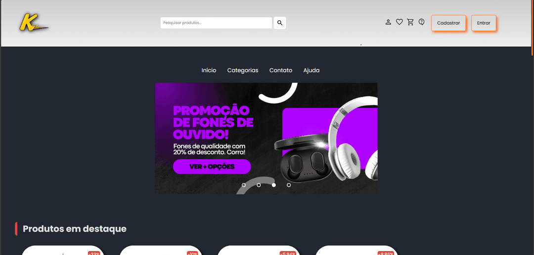 Thumbnail do projeto Katchau Ecommerce 